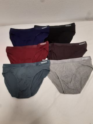 Pack 6 Slips Hombre Hagot Talla M