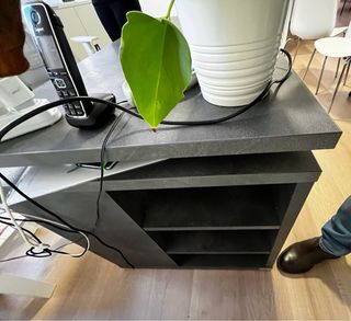 Scrivania ufficio moderna grigio/legno