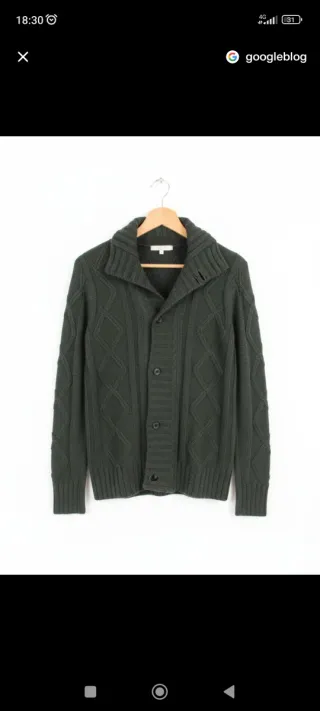 Jersey gris trenzado talla M