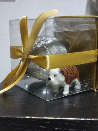 Infusore Tè Acciaio Inox Ciondolo Bulldog