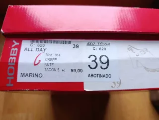 Botín azul marino Hobby talla 39