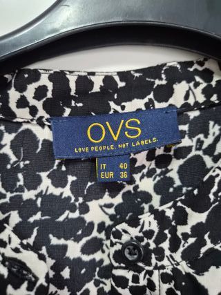 Vestito fiorato bianco e nero