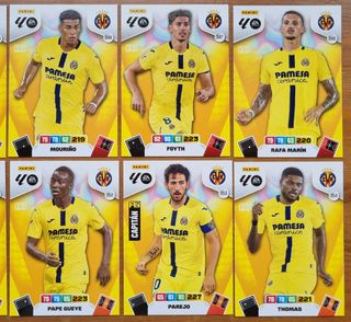 Cromos VILLARREAL CF. Liga 2025 2026 Adrenalyn XL