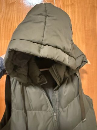 Chaleco acolchado verde mujer