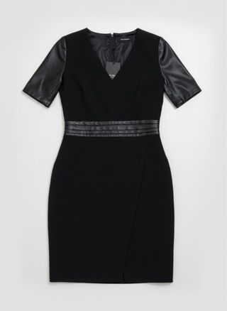 Falda The Kooples Negra Piel Cremallera