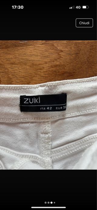 Jeans bianchi Zuiki