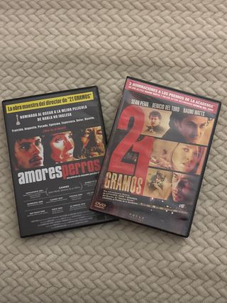 DVD Amores Perros y 21 Gramos