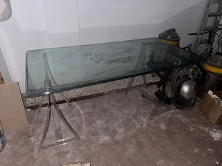 Mesa de cristal moderna tipo escritorio