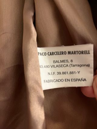 Cazadora Piel Roja Natural Marca Paco Carcelero