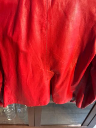 Cazadora Piel Roja Natural Marca Paco Carcelero