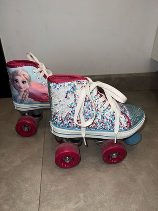 Patines 4 ruedas Frozen Talla 29/30. Negociable