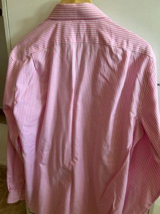Camisa Ralph Lauren Rosa Rayas Talla 42