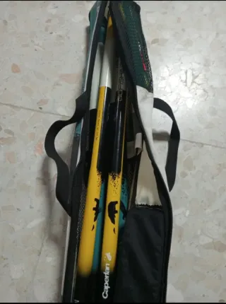 4 cañas de pesca telescópica Salgueras