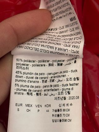 Abrigo acolchado BIMBA Y LOLA rojo