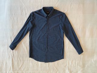 Camisa BOSS Azul Lunares Talla 4XL