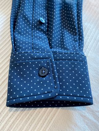 Camisa BOSS Azul Lunares Talla 4XL