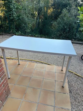 Mesa Ikea Blanca Patas Metálicas
