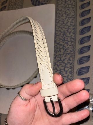 Cintura COME NUOVA:doppio giro in pelle intrecciat