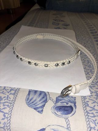 Cintura COME NUOVA:doppio giro in pelle intrecciat