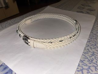 Cintura COME NUOVA:doppio giro in pelle intrecciat