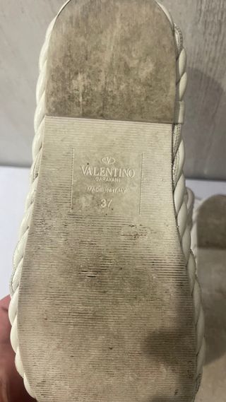 Sandalias Valentino Piel Blancas