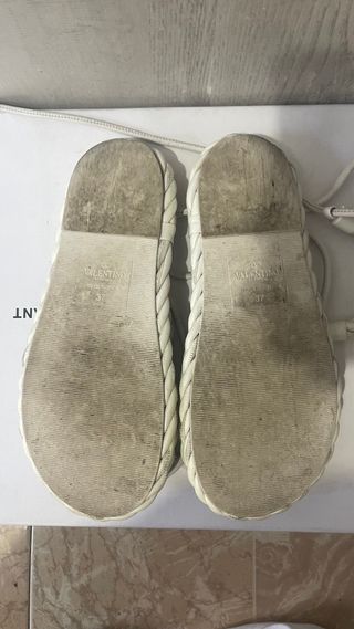 Sandalias Valentino Piel Blancas