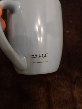 Tazza Mr.Wonderful Azzurra con Unicorno