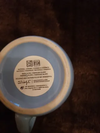 Tazza Mr.Wonderful Azzurra con Unicorno