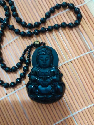 Collar Buda Curativo Negro