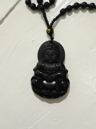 Collar Buda Curativo Negro