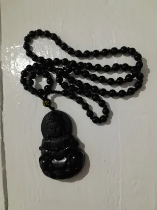 Collar Buda Curativo Negro