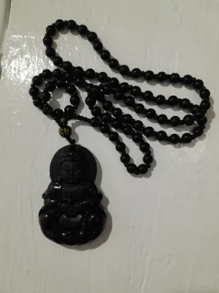 Collar Buda Curativo Negro