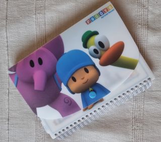 Pocoyo Pato Elly libreta con regla y portafolios
