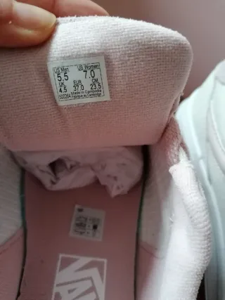 Zapatillas Vans Beige y Rosa