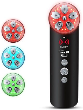 Masajeador Facial ONE BEAUTY Negro/Plata