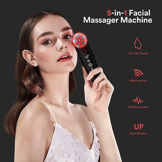 Masajeador Facial ONE BEAUTY Negro/Plata