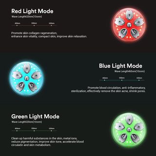 Masajeador Facial ONE BEAUTY Negro/Plata