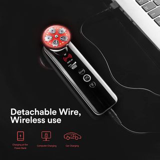 Masajeador Facial ONE BEAUTY Negro/Plata