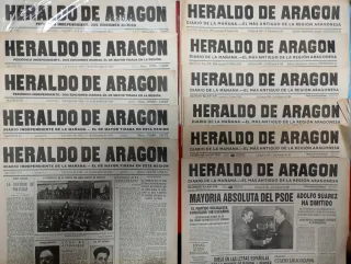 Heraldos de Aragón (11 periódicos) Facsímil