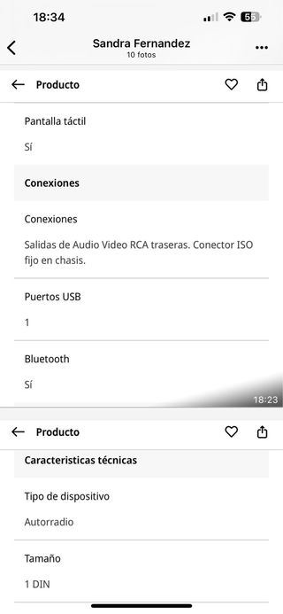 Autoradio Belson STL5705KML Táctil 7 Nuevo