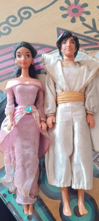 Set di pupazzi di Aladdin e Jasmine