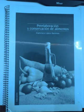 Libro preelaboracion de alimentos (impreso)