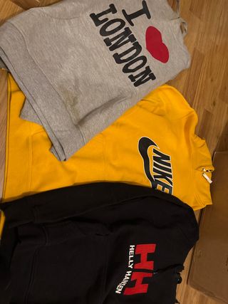 Lote 3 Sudaderas: Nike, Helly Hansen