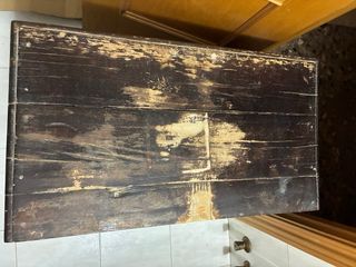 Mueble Rústico Madera Maciza con Cestas