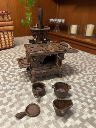 Mini Cocina Hierro Fundido Hecha a Mano