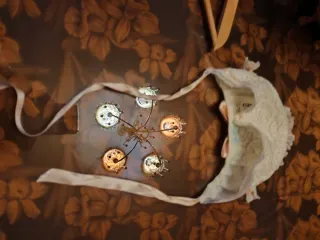 Bautizo Encaje Blanco Rosa