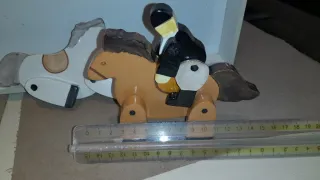 Coppia di cavalli in ceramica