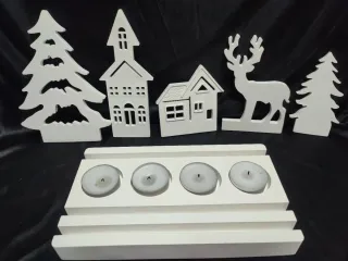 Portavelas Navideño