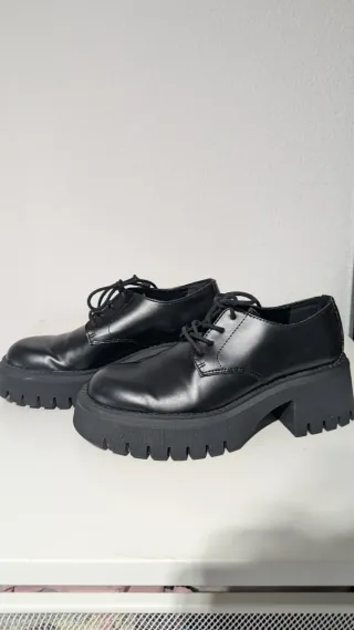 Mocasines Pull&Bear negros talla 37