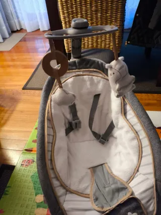 Hamaca Bebé Gris Bella Tedy